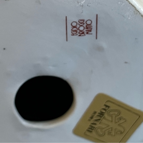 Egidio Broggi Milano porcelain candle holder from Fornari Roma - Picture 8 of 8